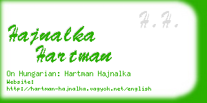 hajnalka hartman business card